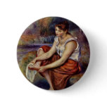 Girl'S Feet Dry By Pierre-Auguste Renoir buttons