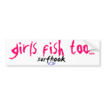 girls fish too bumper stickers
