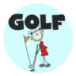 Girls GOLF T-shirts and Gifts Sticker