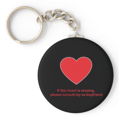 Girls Heart Missing Key Chains by RAWRoutloud