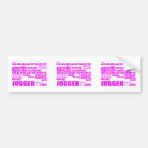 Girls Joggers : Pink Greatest Jogger Bumper Sticker