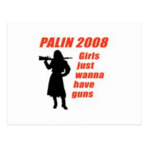 Girls just wanna have guns post cards
