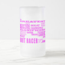 Girls Kart Racers : Pink Greatest Kart Racer Glass Beer Mug