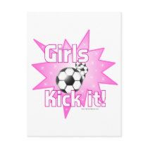 Girls Kick it Post Cards