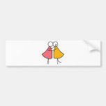 Girls Kiss Girls Bumper Sticker