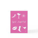 Girls' Night Out! Bachelorette Party Invitation cards