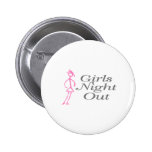 Girls Night Out Girl Pinback Buttons