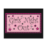 Girls Night Out: Invite postcards