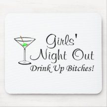 Girls Night Out Martini Mouse Pads