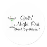 Girls Night Out Martini Stickers