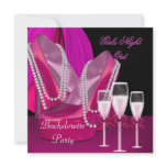 Girls Night Out Pink Shoes Hi Heels Champagne invitations