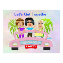 Girls Night Out Postcard