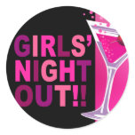 Girls' Night Out Sexy Glam Martini Party Sticker