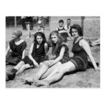 Girls on the Beach, early 1900s Post Card