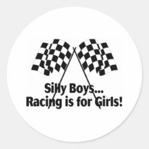 Girls Racing Sticker