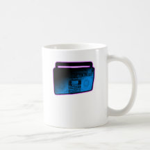 girls Retro rave electro music DJ shirt hat tee Mug