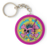 Girls Rock Skull keychains