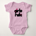 Girls Rule baby   t-shirts