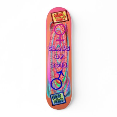 Girls Rule - Boys Drool Skate Deck by SherryHolderHunt