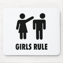 Girls Rule Mouse Mats