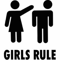 Girls Rule Acrylic Cut Out