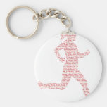 girls running key chain