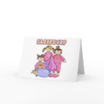 Girls Sleepover cards
