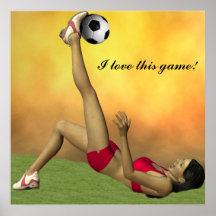 Girls Soccer Poster