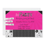 Girl's Stylish Party Invite invitations