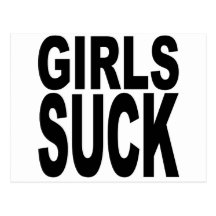 Girls Suck Postcard