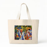girls under a tree canvas bag
