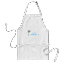 Girls Weekend Blue Martini Aprons