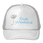 Girls Weekend Blue Martini Mesh Hats