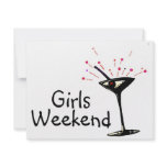 Girls Weekend invitations