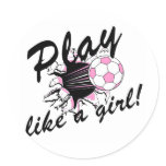 Girls's Soccer T-shirts and Gifts. stickers
