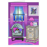 girly bedroom cards