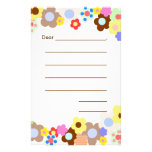 Girly Beginners Lined Writing Paper Stationery Design