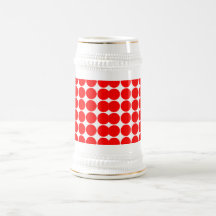 Girly Chic Accessories Party Treats Red Polka Dots Mugs