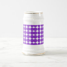 Girly Chic Accessory Party Treat Violet Polka Dots Coffee Mug