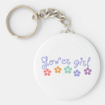 Girly-Cue Flower Girl Key Chain