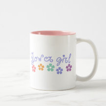 Girly-Cue Flower Girl Mugs