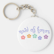 Girly-Cue Maid of Honour Key Chains