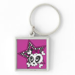 Girly Emo Skull keychains
