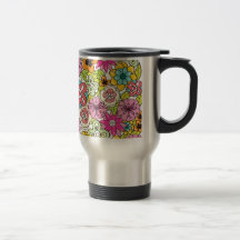 girly flowers pattern vol 1c mugs