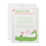 Girly Gator invitations