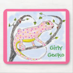 Girly Gecko Mouse Pad