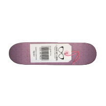 Girly Geek Tag Custom Skateboard