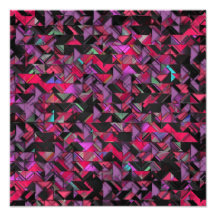 Girly Geometric Explosion Photographic Print