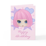 Girly Girl Marianne Birthday Card