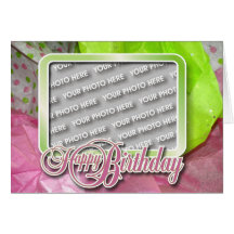 Girly Girl Photo 2 Blank Card